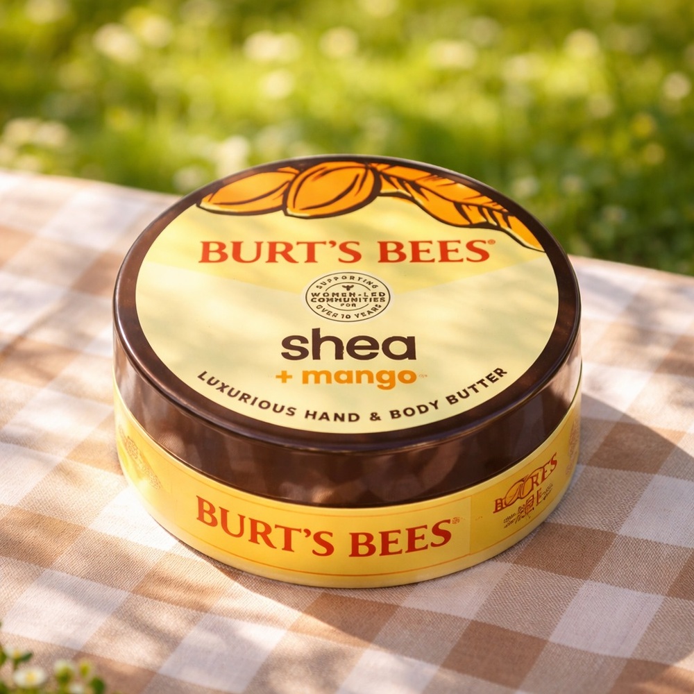NWT Burt’s Bees Shea + Mango Luxurious Hand & Body Butter. 6.5oz